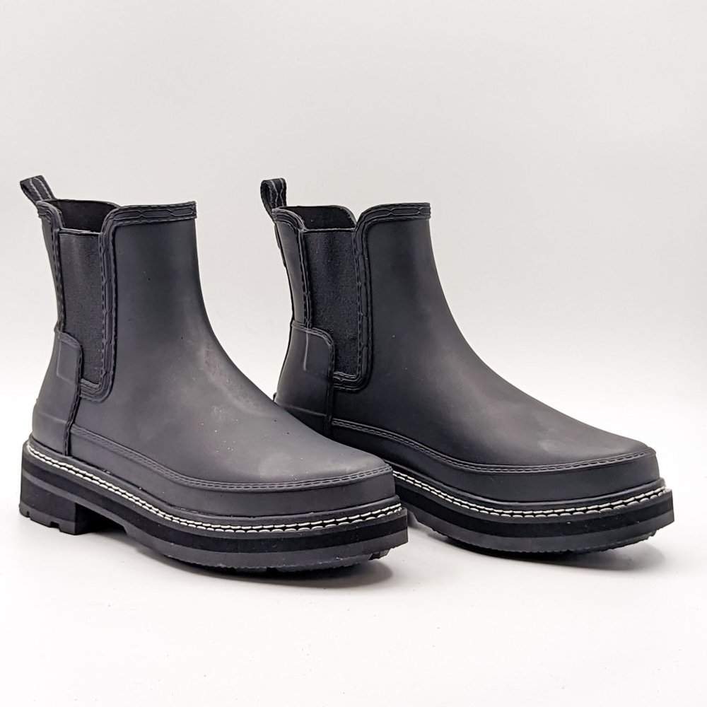 Hunter Black Chelsea Rain Boots